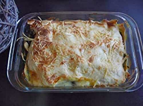 Lasagnes épinards, saumon et chaource au thermomix ou sans