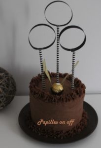 Layer cake vanille et chocolat façon Quidditch au thermomix ou sans – Harry Potter