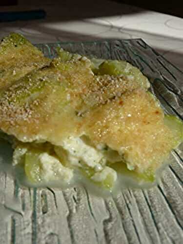 Mascarpone vert en gratin