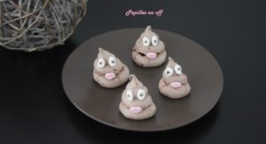 Meringues « smiley caca » au thermomix ou sans