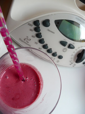 Milk shake aux framboises au Thermomix