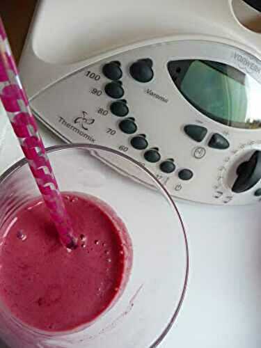 Milk shake aux framboises au Thermomix