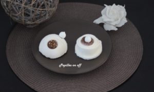 Mini entremets vanille et crème de marrons au thermomix ou sans