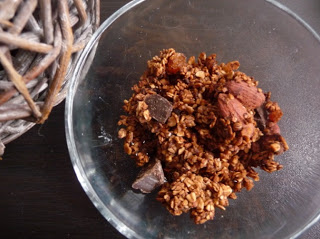 Muesli / granola maison aux chunks de chocolat et fruits secs