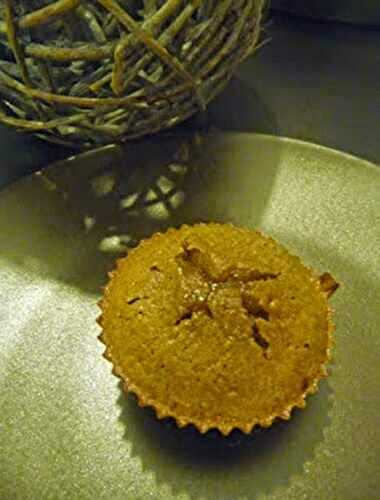 Muffin à la crème de marrons au coeur coulant de confiture de lait au thermomix ou sans