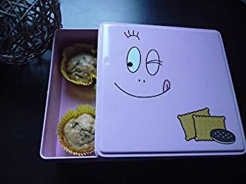 Muffins banane, avoine et chocolat au thermomix ou sans (gâteau d’anniversaire 1 an)