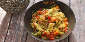 Nouilles au curry de légumes – IG bas