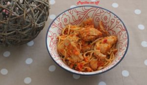 Nouilles sautées aux légumes et poulet teriyaki