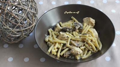 One pot pasta poulet et champignons