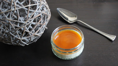 Panna cotta vanille au coulis mangue/fruits de la passion (agar agar) au thermomix ou sans