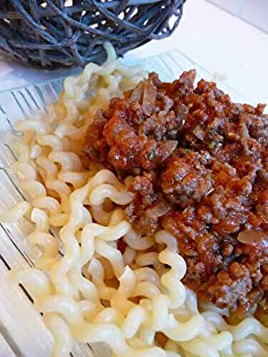 Pâtes à la bolognaise façon Cyril Lignac