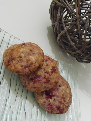 Petits sablés noisettes & framboises