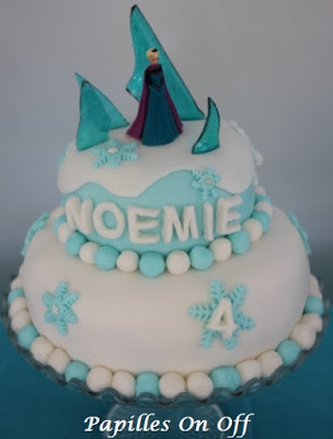 Pièce montée Reine des Neiges (gâteaux chocolat, ganache chocolat blanc spéculoos) au thermomix ou sans – Sweet Table Anniversaire Reine des neiges