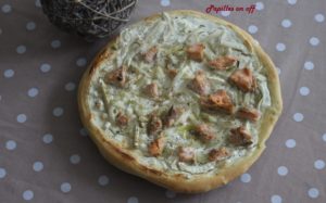 Pizza au saumon frais et fenouil au thermomix ou en MAP