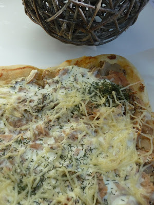 Pizza champignons et thon