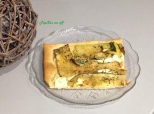 Pizza courgettes et feta au thermomix ou en MAP