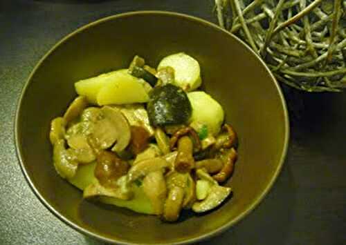 Poêlée champignons et pommes de terre