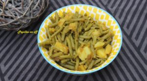 Poêlée de haricots verts et pommes de terre épicés