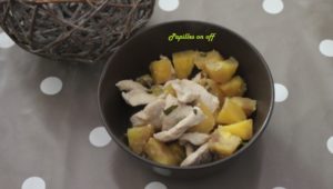 Poêlée poulet à l’ananas, goût mojito