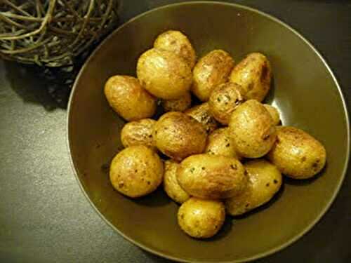 Pommes de terre rattes cuites dans leur beurre aux herbes
