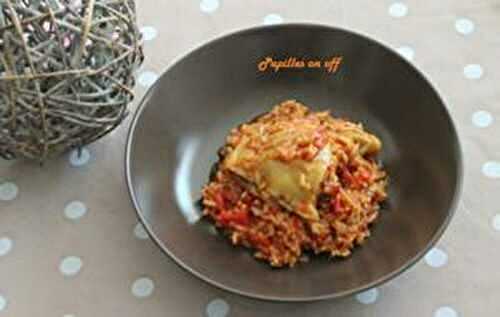 Poulet au riz safrané façon paella