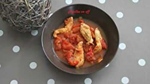 Poulet basquaise light au thermomix ou sans