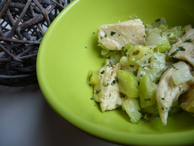 Poulet et courgettes à la crème