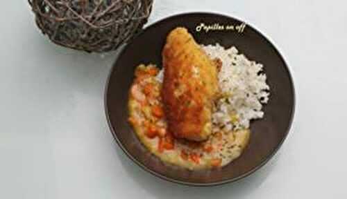 Poulet katsu au riz et curry au thermomix