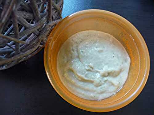 Purée courgette, champignons, semoule et chèvre frais pour bébé au thermomix