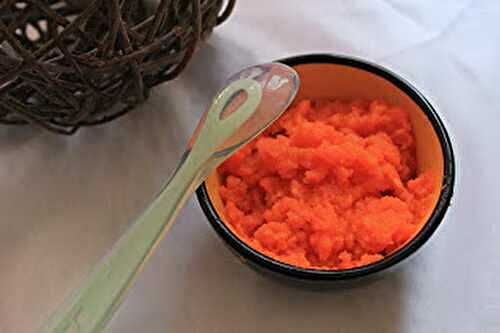 Purée de carottes pour bébé au thermomix dès 5 mois