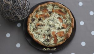 Quiche au fromage frais et saumon fumé au thermomix ou sans