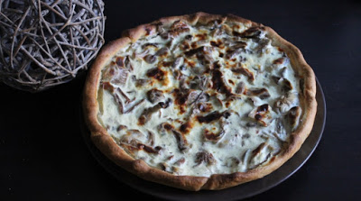 Quiche aux champignons, boursin et petits suisses au thermomix ou sans