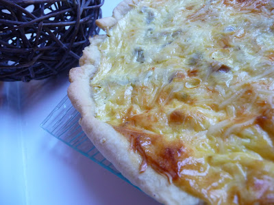 Quiche poulet, curry, champignons