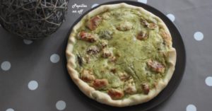 Quiche poulet et pesto au thermomix ou sans