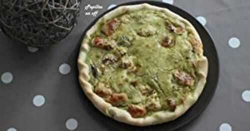 Quiche poulet et pesto au thermomix ou sans