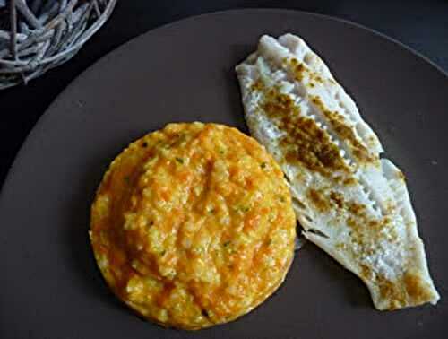 Risotto potiron et lait de coco, cabillaud au curry au thermomix