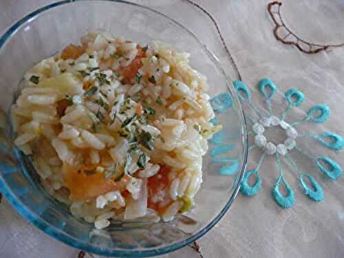 Risotto tomates basilic