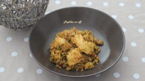 Riz à la mexicaine : poulet et petits pois épicés