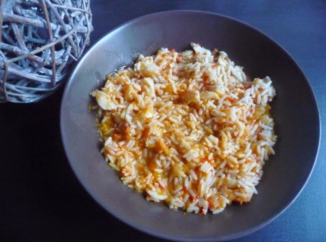 Riz à la morue et à la tomate au thermomix