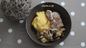 Rôti de veau, polenta crémeuse au parmesan au thermomix