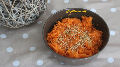 Salade de carottes au sésame, à la japonaise