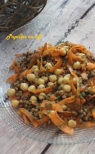 Salade de lentilles et pois chiches à l’orientale – IG Bas