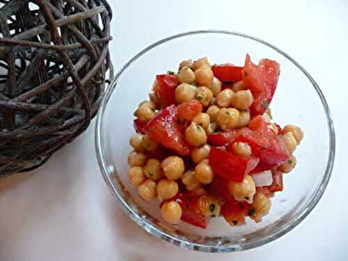 Salade de pois chiches à la tomate