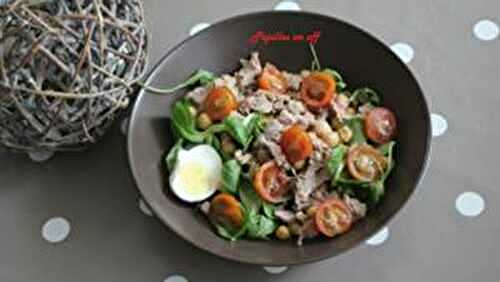 Salade de pois chiches au thon