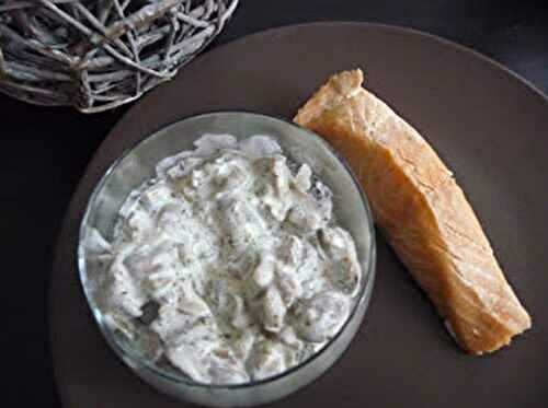 Saumon et sa sauce au vin blanc et aux champignons au thermomix
