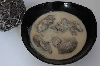 Sauté de dinde à la crème et à la moutarde