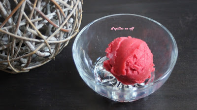 Sorbet à la fraise de Carpentras sans oeufs (au thermomix, spécial allergique)