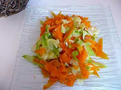 Tagliatelles de carottes et courgettes au thermomix ou non