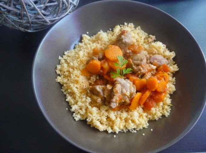 Tajine d’agneau aux carottes et tomates