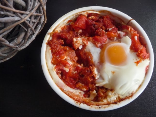 Tajine poivrons, tomates et œufs au thermomix ou sans